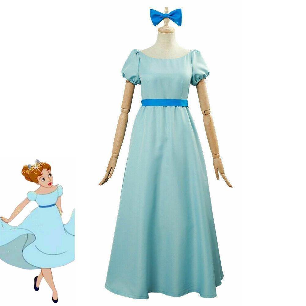 Wendy Darling Peter Pan Cosplay Costume Princess Dress for Women - zzcosplay