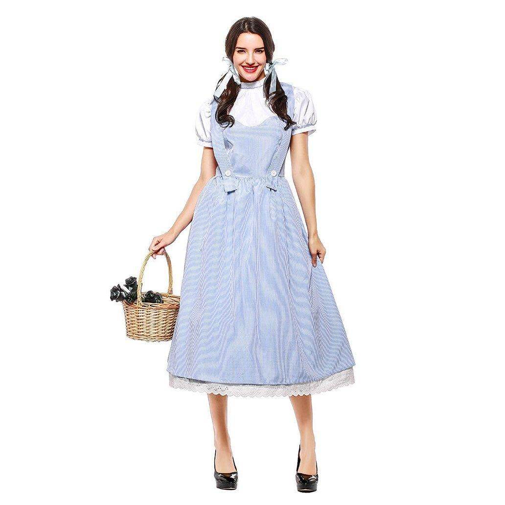 Wizard of Oz Dorothy Costume Dress Maid Alice for Women XXL Size - zzcosplay
