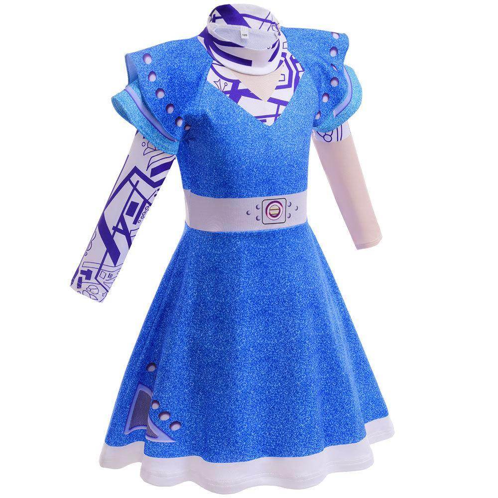 Zombie 3 Children's cheerleading cosplay costumes Halloween girls' dresses - zzcosplay