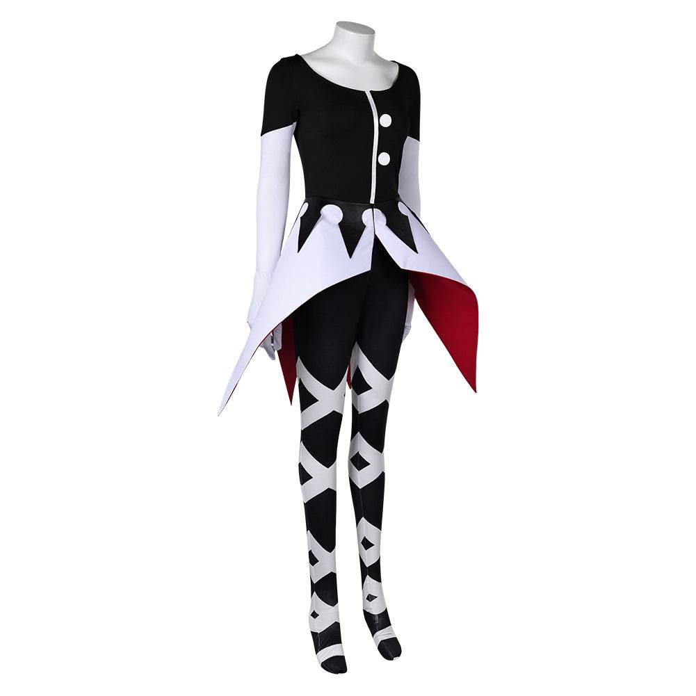 Hazbin Hotel Carmilla Carmine Cosplay Costume Women Black Jumpsuit Party Carnival - zzcosplay