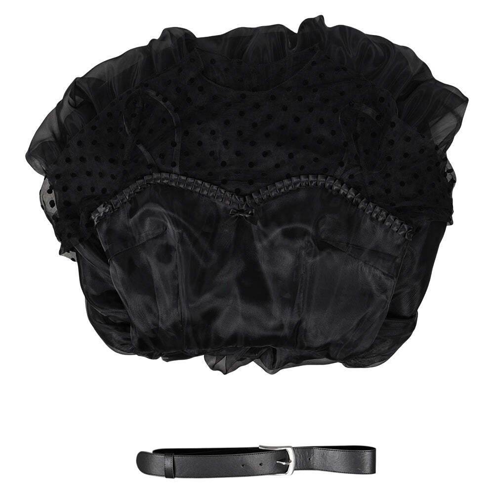 Lisa Frankenstein Misty Cosplay Costume Women Black Dress Party Carnival - zzcosplay