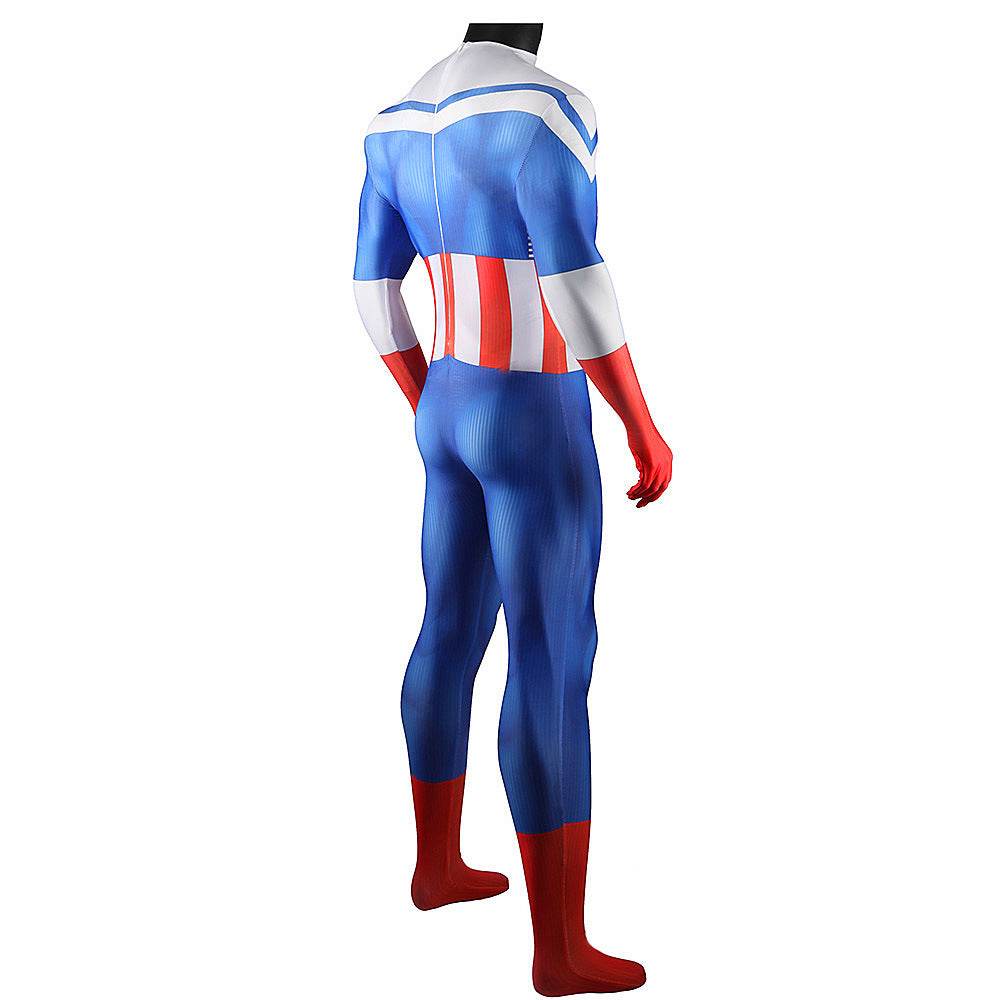 Captain America Winter Soldier Cosplay Costume Jumpsuit Zentai Party Carnival - zzcosplay