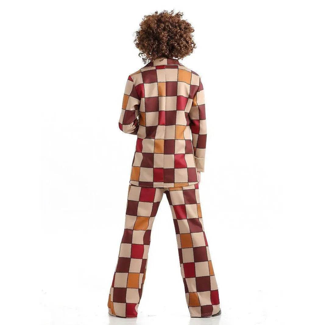 1920s Disco Stage Masquerade Fancy Dress Costumes Halloween For Women Men Leisure Suit - zzcosplay