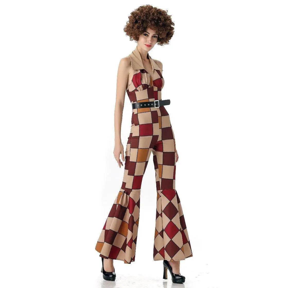 1920s Disco Stage Masquerade Fancy Dress Costumes Halloween For Women Men Leisure Suit - zzcosplay