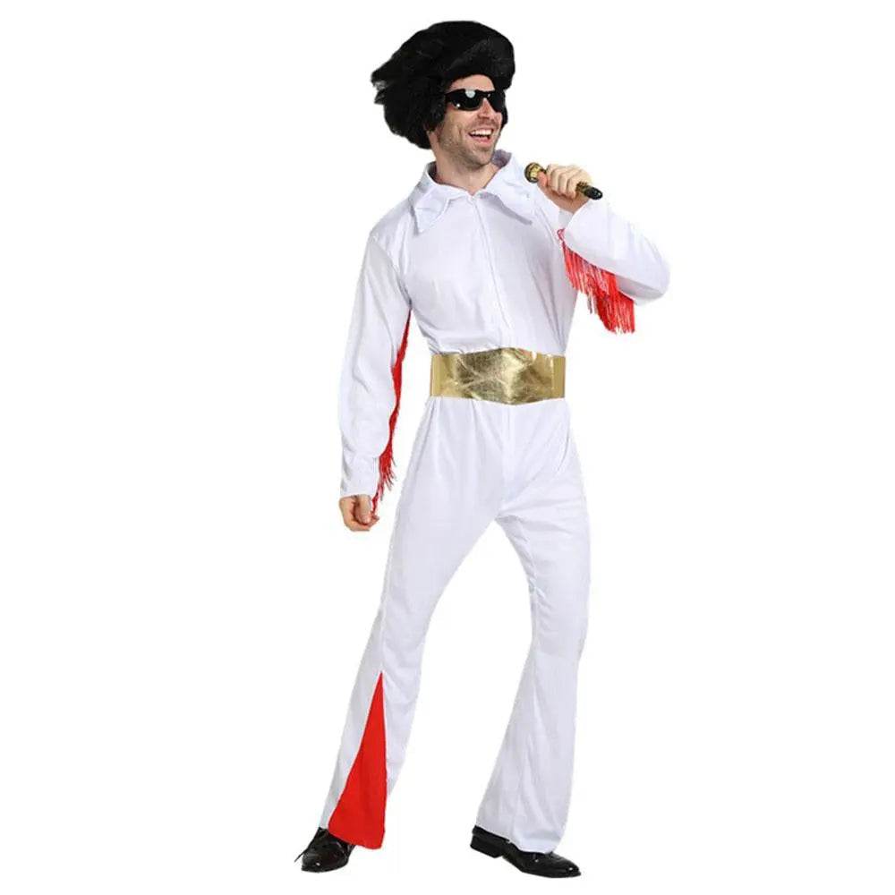 1970s Elvis Retro Costume 70s Costumes Jumpsuit - zzcosplay