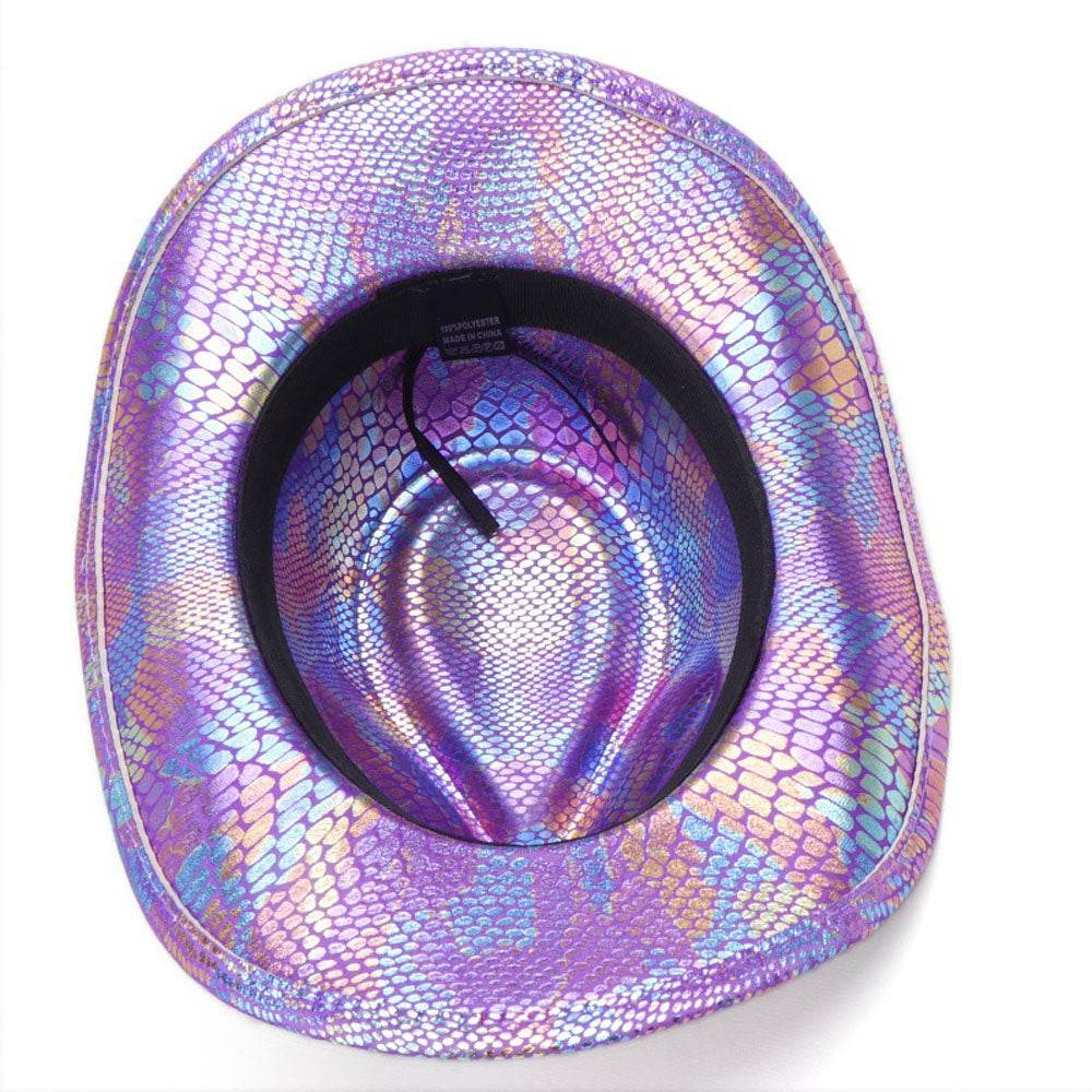 Western cowboy hat men's retro sequined Party dance - zzcosplay