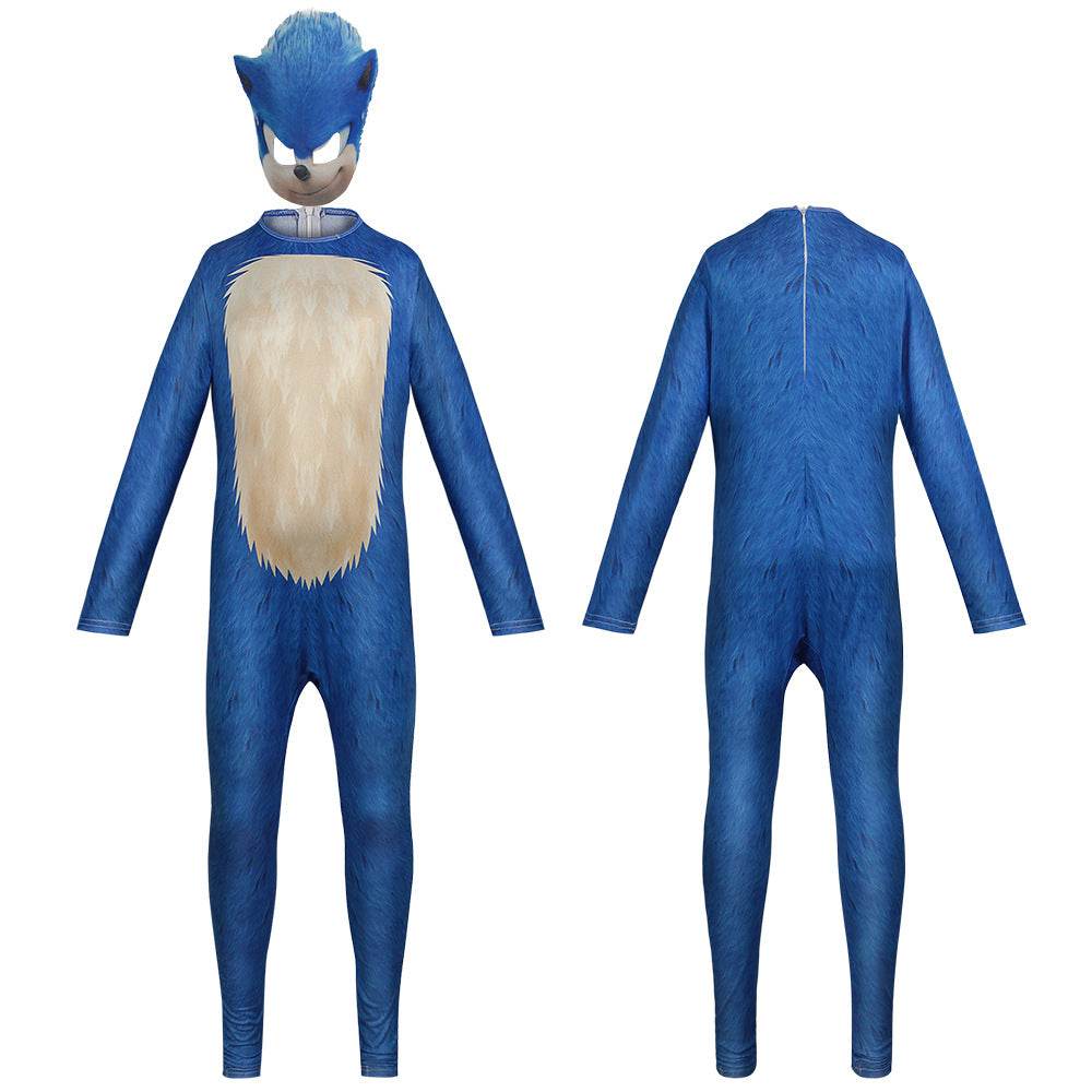 Sonic the Hedgehog Cosplay Costume Jumpsuit Kids Party Carnival - zzcosplay