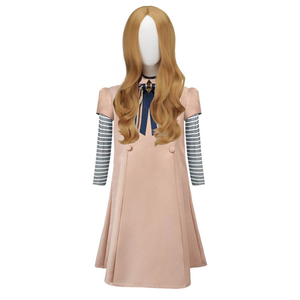 M3GAN Megan Dress Costume Wig Set For Adult Kids - zzcosplay