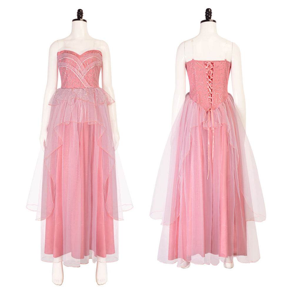 Wicked Glinda Pink Women Dress Outfit Carnival Cosplay Costume - zzcosplay