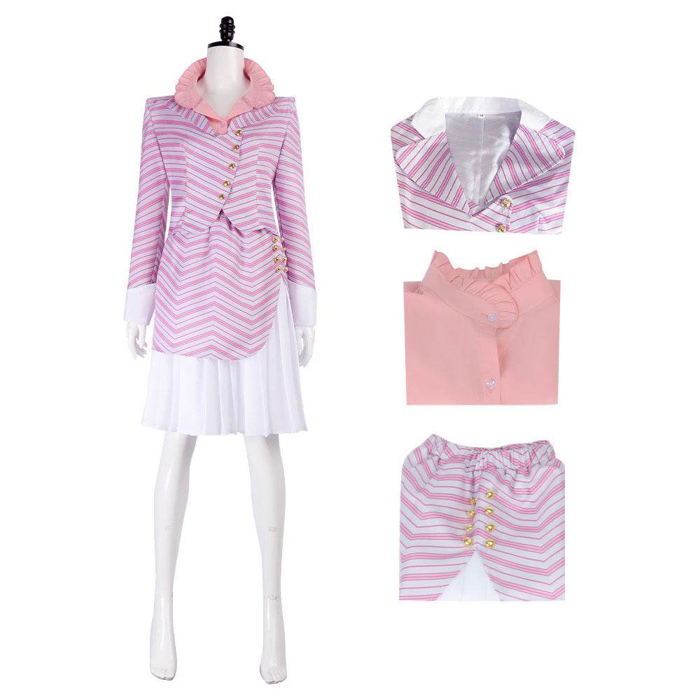 Wicked Glinda Pink Women Suit Outfit Carnival Cosplay Costume - zzcosplay