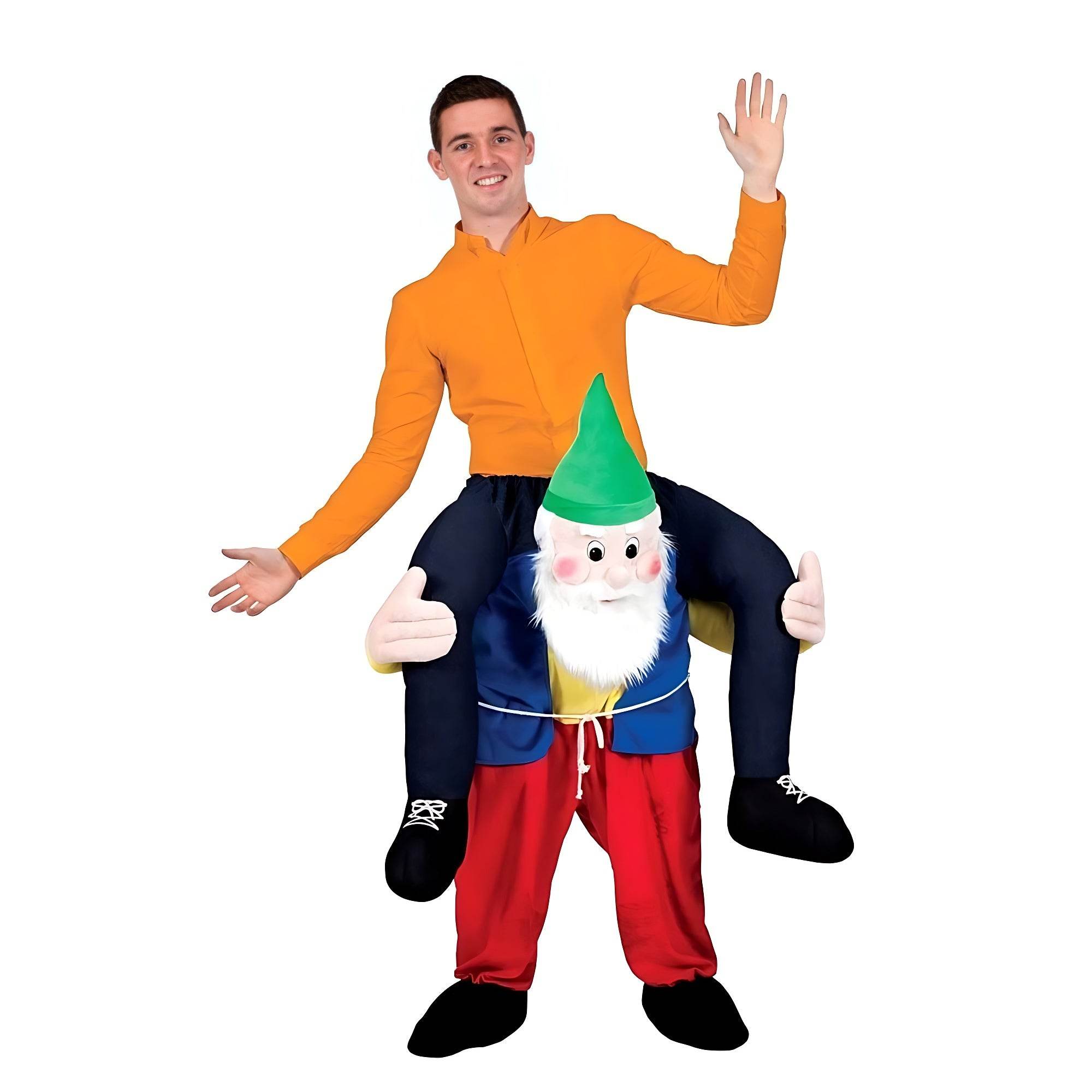 Striped Uncle White Beard Red Checkered Sumo Funny Puppet Costumes - zzcosplay