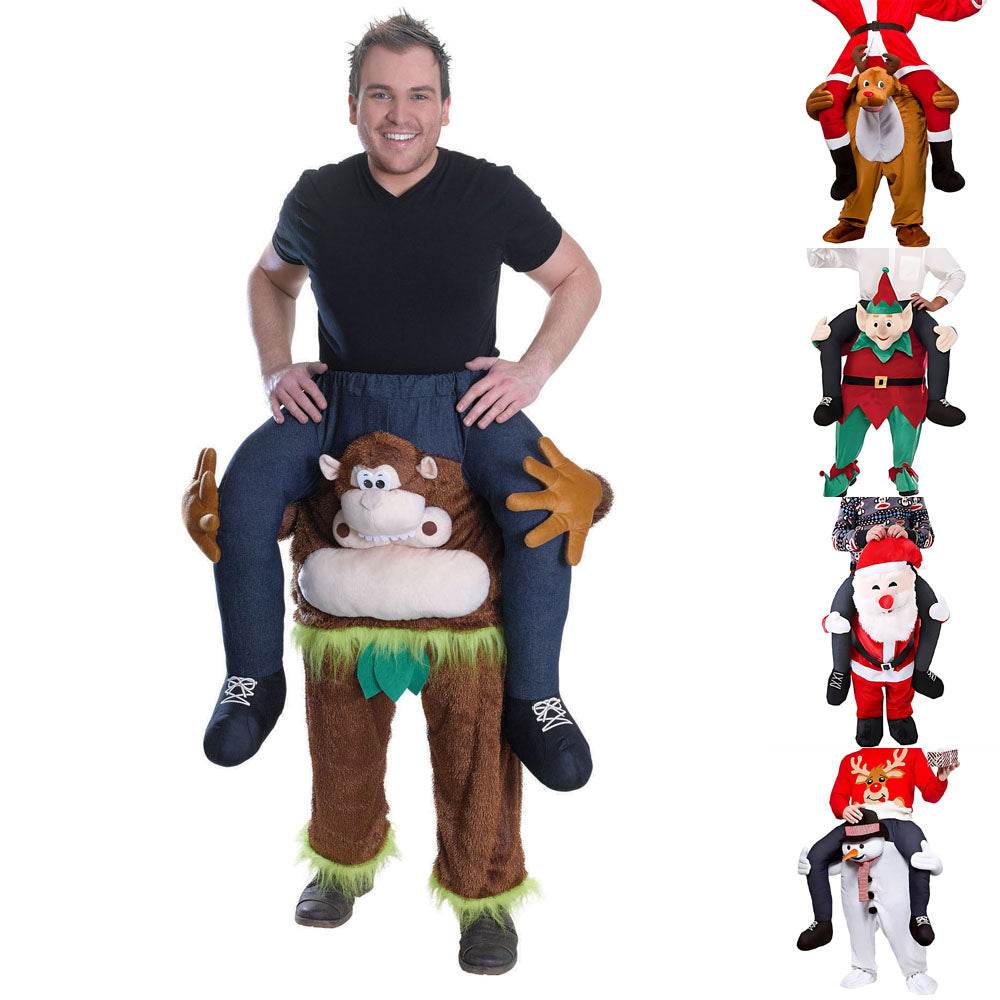 Snowman Elk Elf Grass Skirt Orangutan Funny Puppet Costumes - zzcosplay