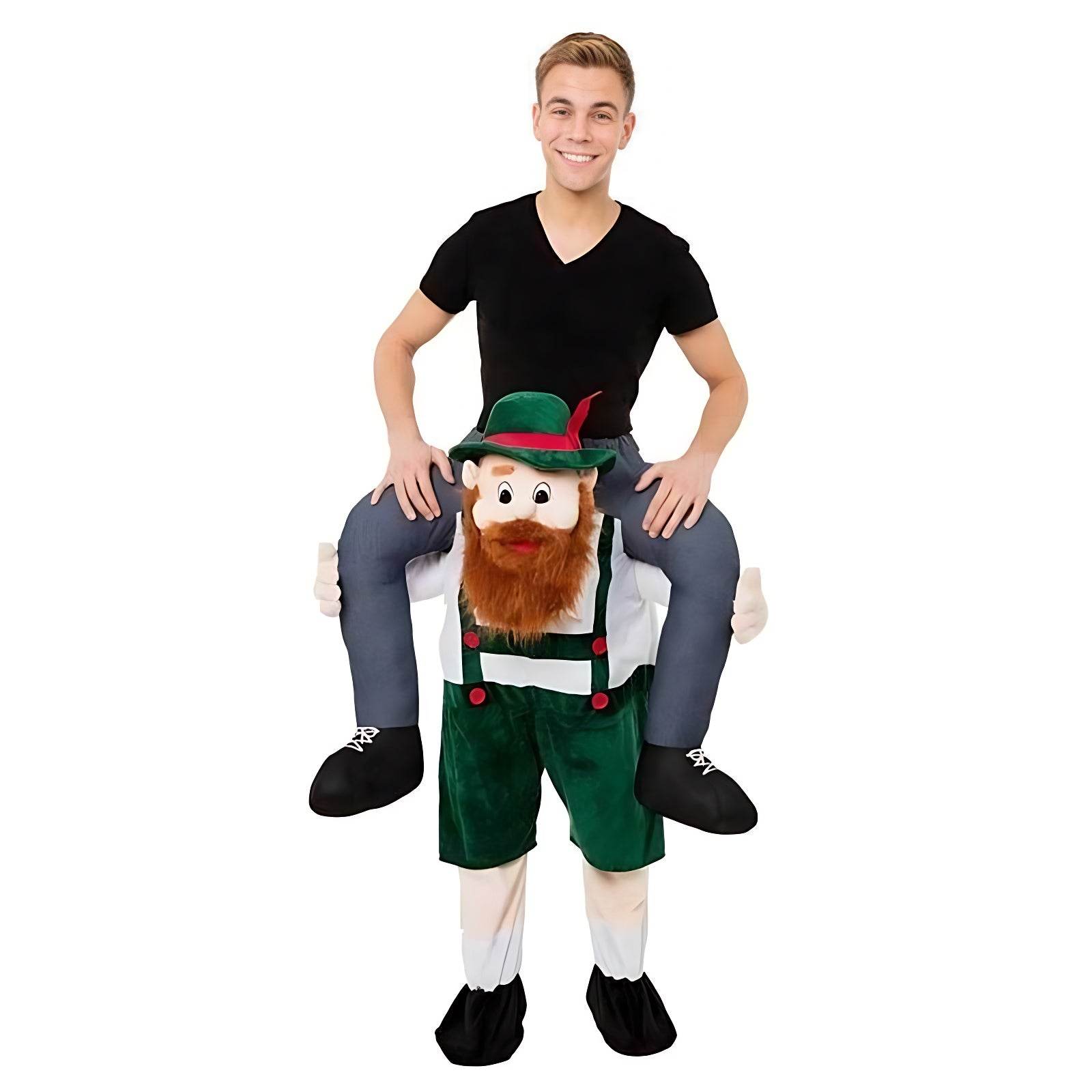 Baby Clown Skull Green Harness Monkey Funny Puppet Costumes - zzcosplay