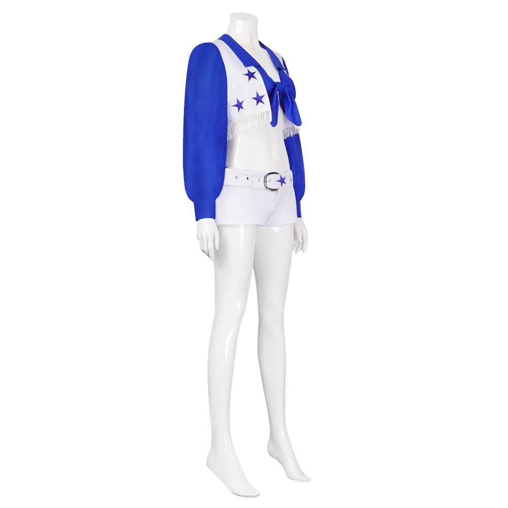 Dallas Cowboy Cheerleader Stage Star Costume For Women - zzcosplay