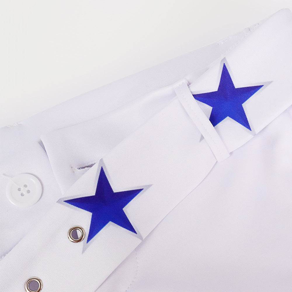 Dallas Cowboy Cheerleader Stage Star Costume For Women - zzcosplay