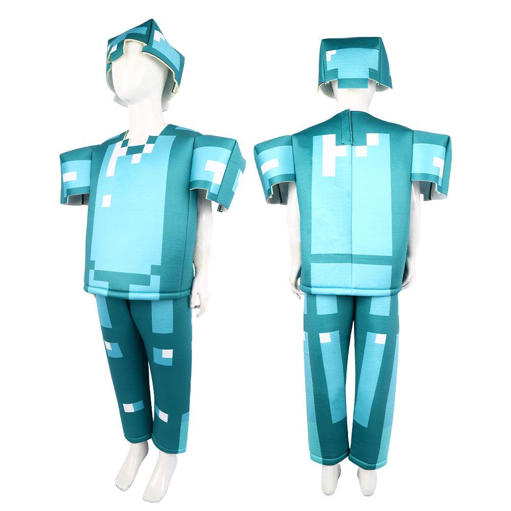 Minecraft Steve Costume for Kids Halloween - zzcosplay