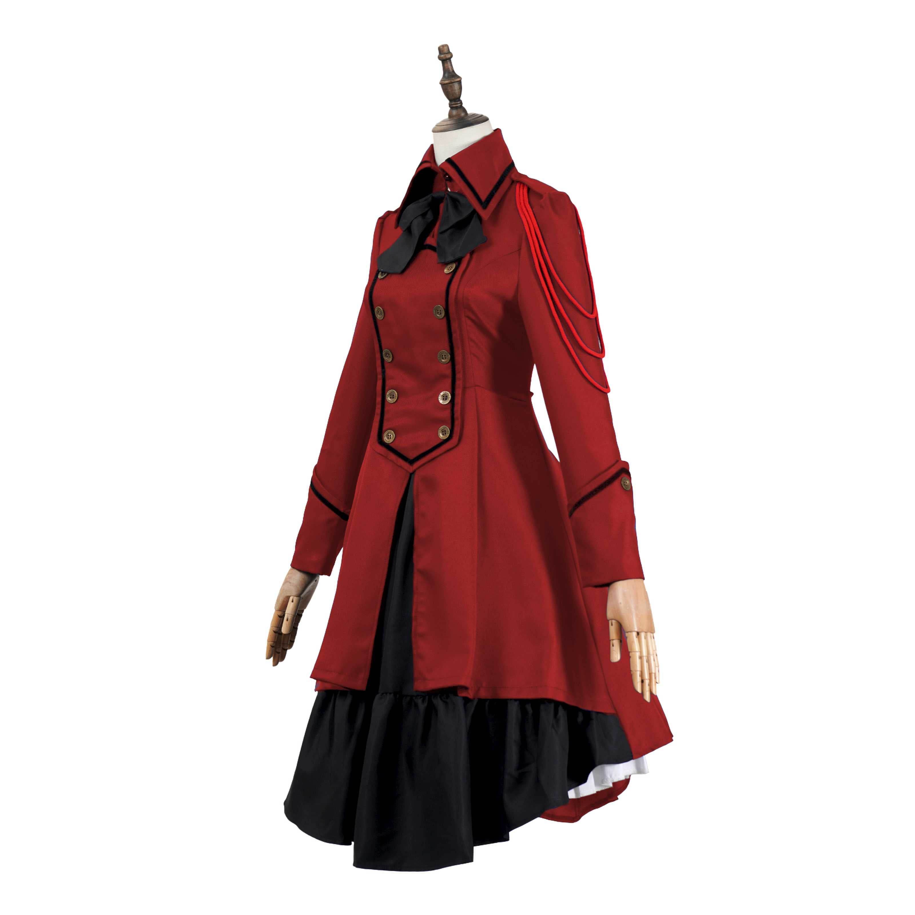 Medieval cos Renaissance gothic dress Retro bow ruffled punk cosplay skirt - zzcosplay