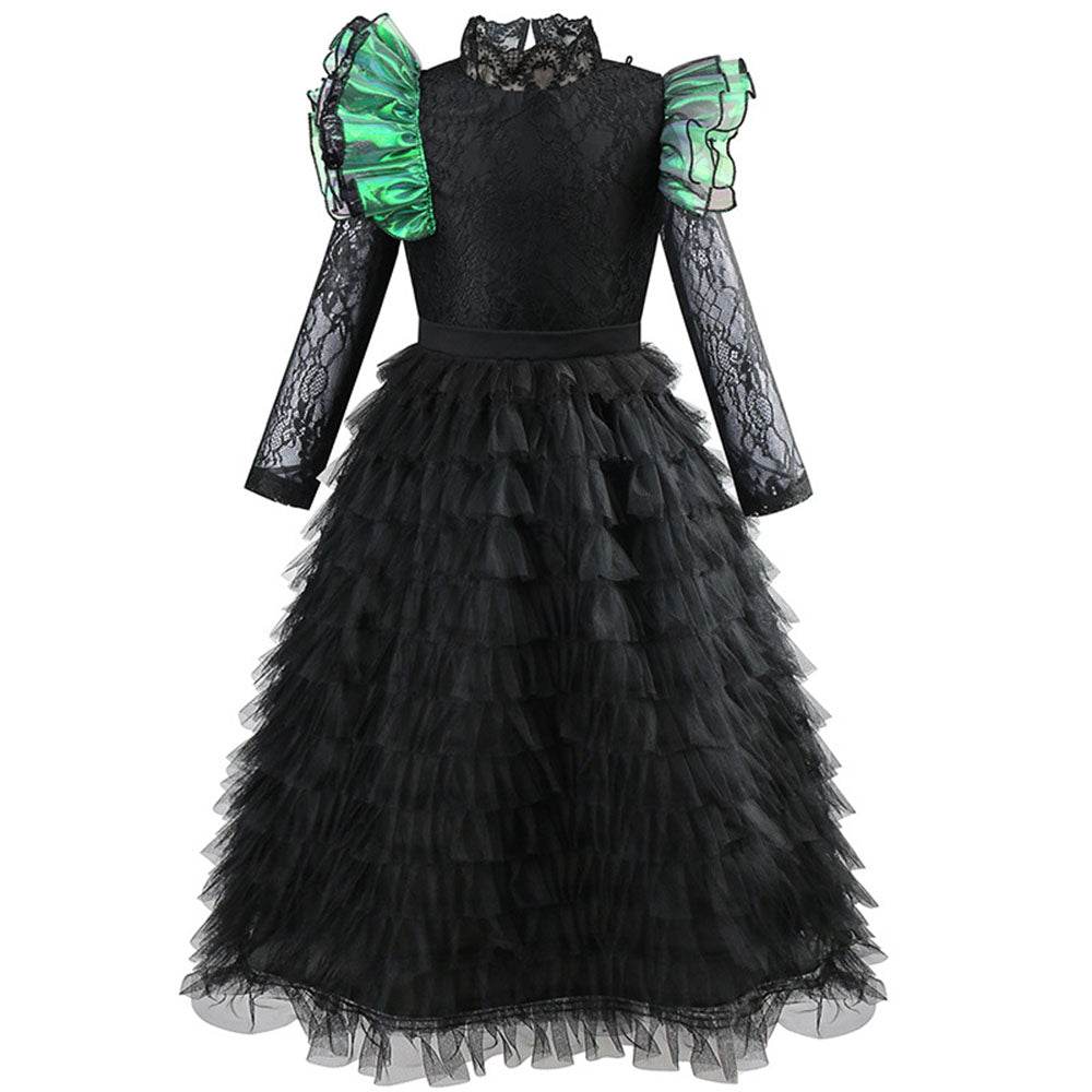Wicked Black lace dress Halloween holiday party dress - zzcosplay
