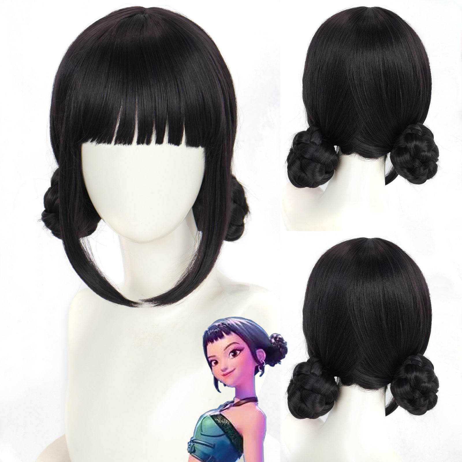 K-Pop: Demon Hunters mira Zoey rumi Cosplay Wig - zzcosplay
