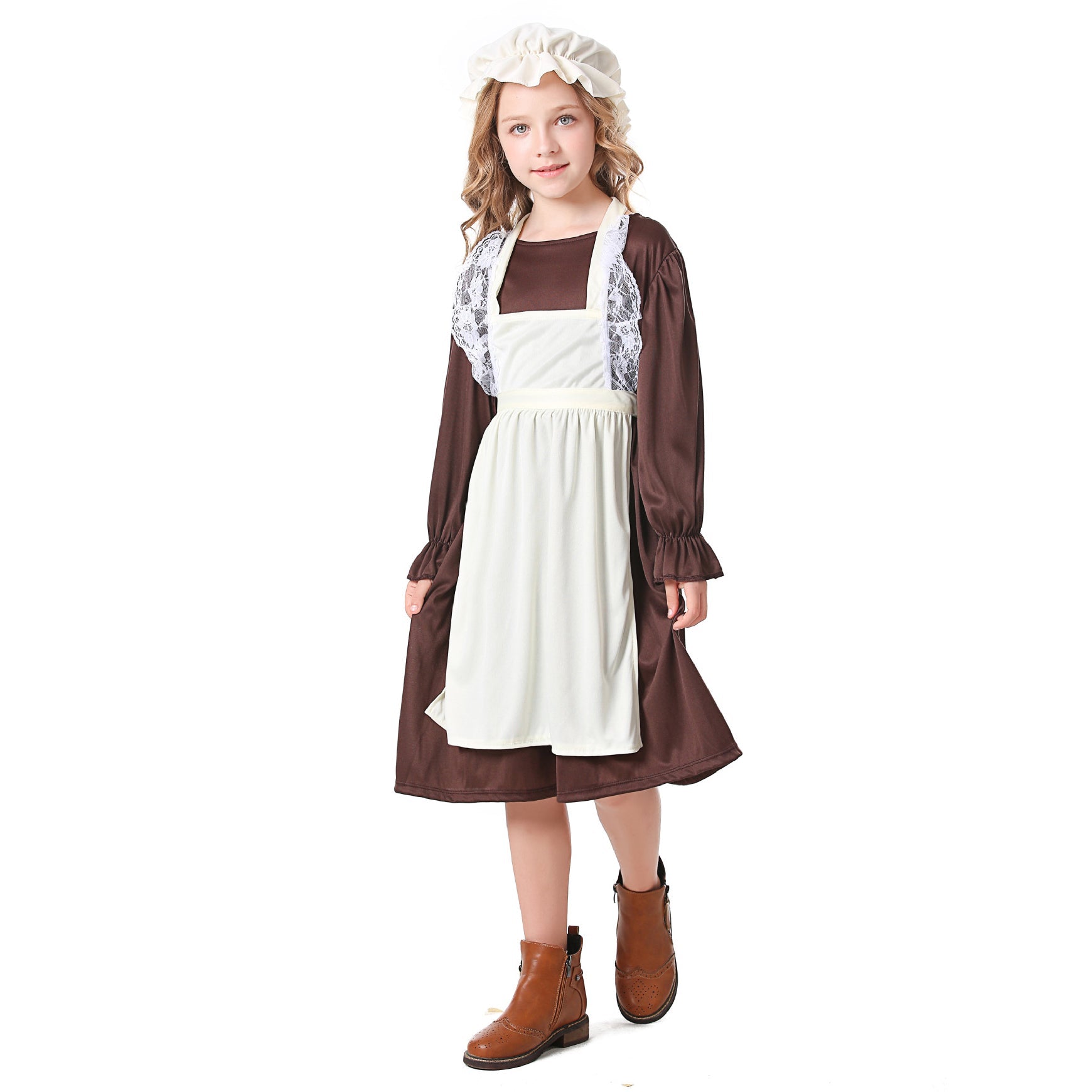 Medieval Costume For Children: European Colonial Poor Man Grandma Costume - ZZCOSPLAY