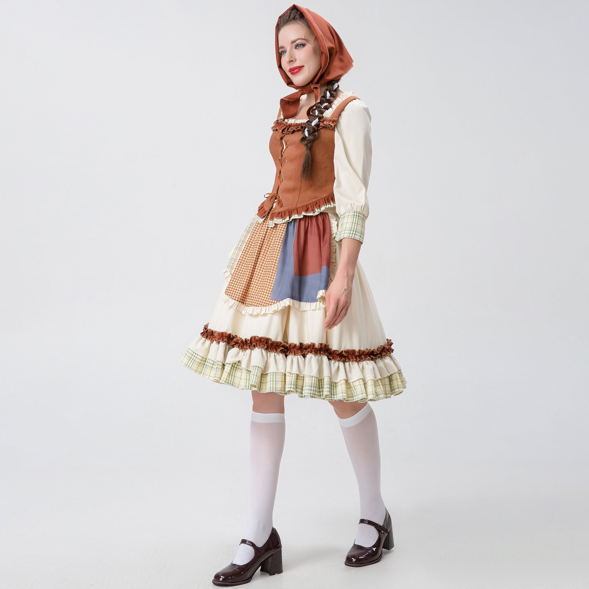 Little Red Riding Hood Halloween Dress Costume Maid Stage Suit - ZZCOSPLAY