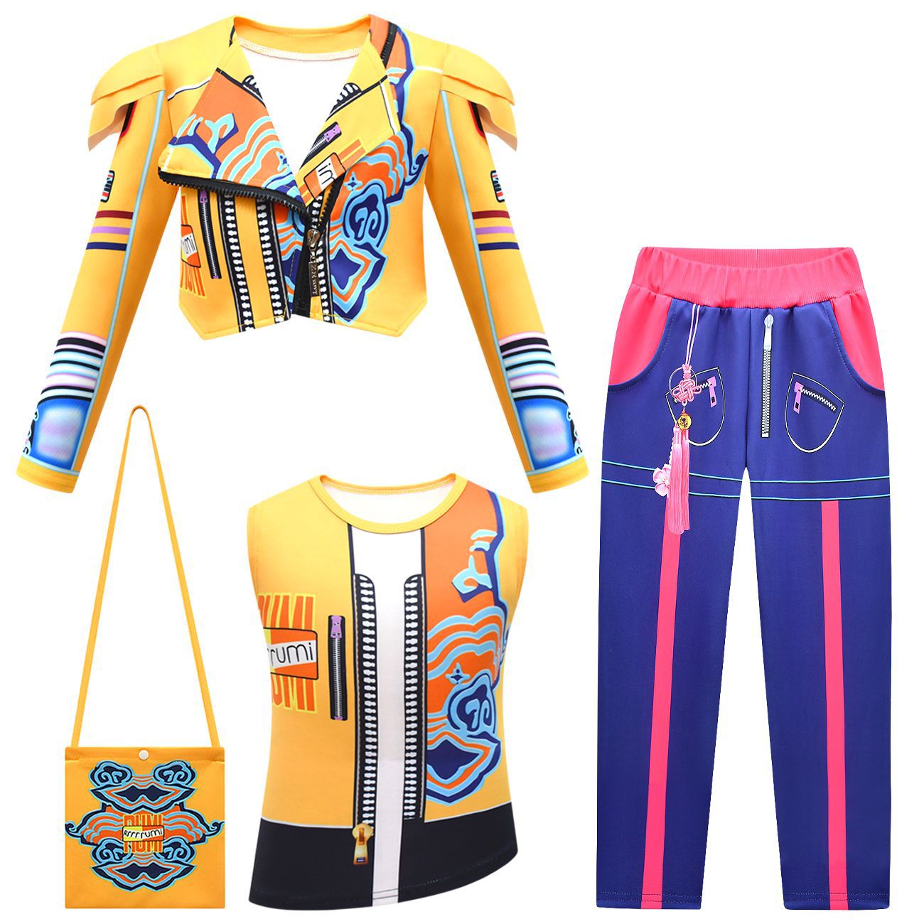 KPop demon hunters Dress Cosplay Costume Carnival Fancy bowknot Dress For Girls - ZZCOSPLAY