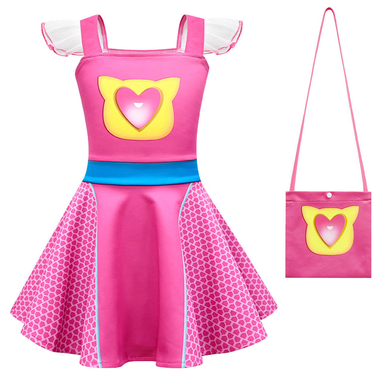 SuperKitties Sparks Buddy Light Up Costume Princess Dresses For Kids Girl - ZZCOSPLAY