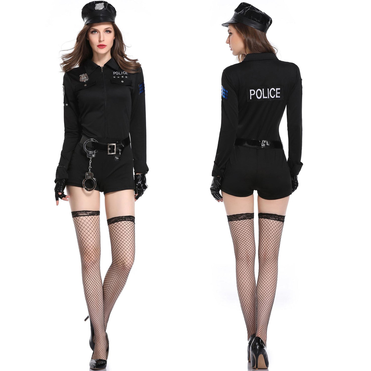 Cop Police Party Halloween Costume For Women - ZZCOSPLAY