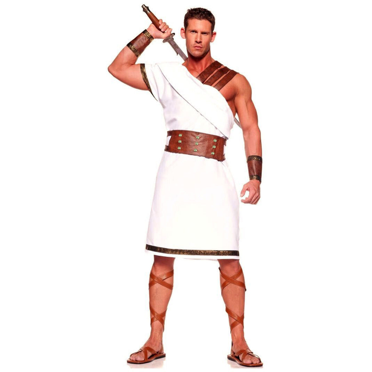 Indian Ancient Roman Greek King Missionary Warrior Costume Halloween - ZZCOSPLAY