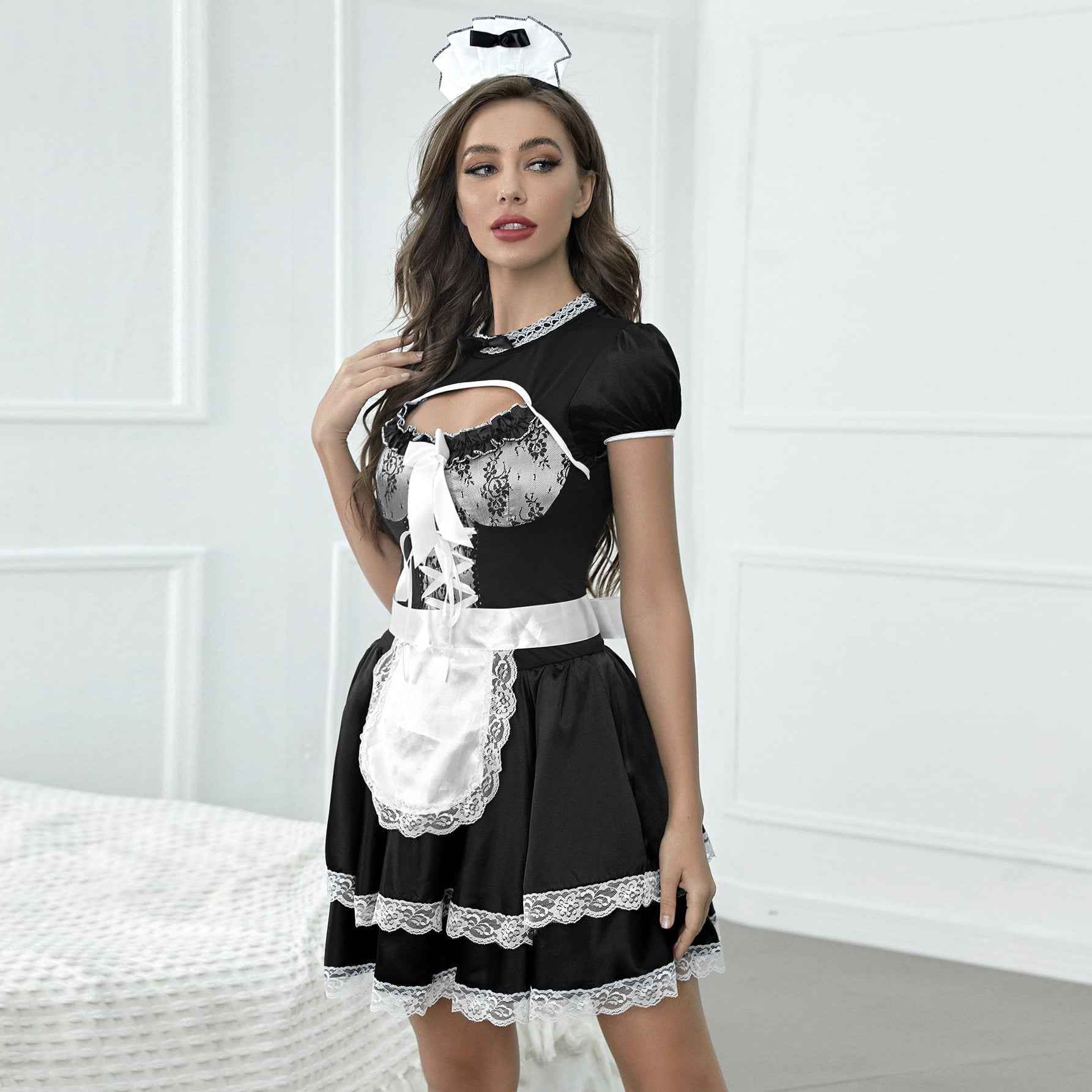 French Maid Lace Dress Costumes