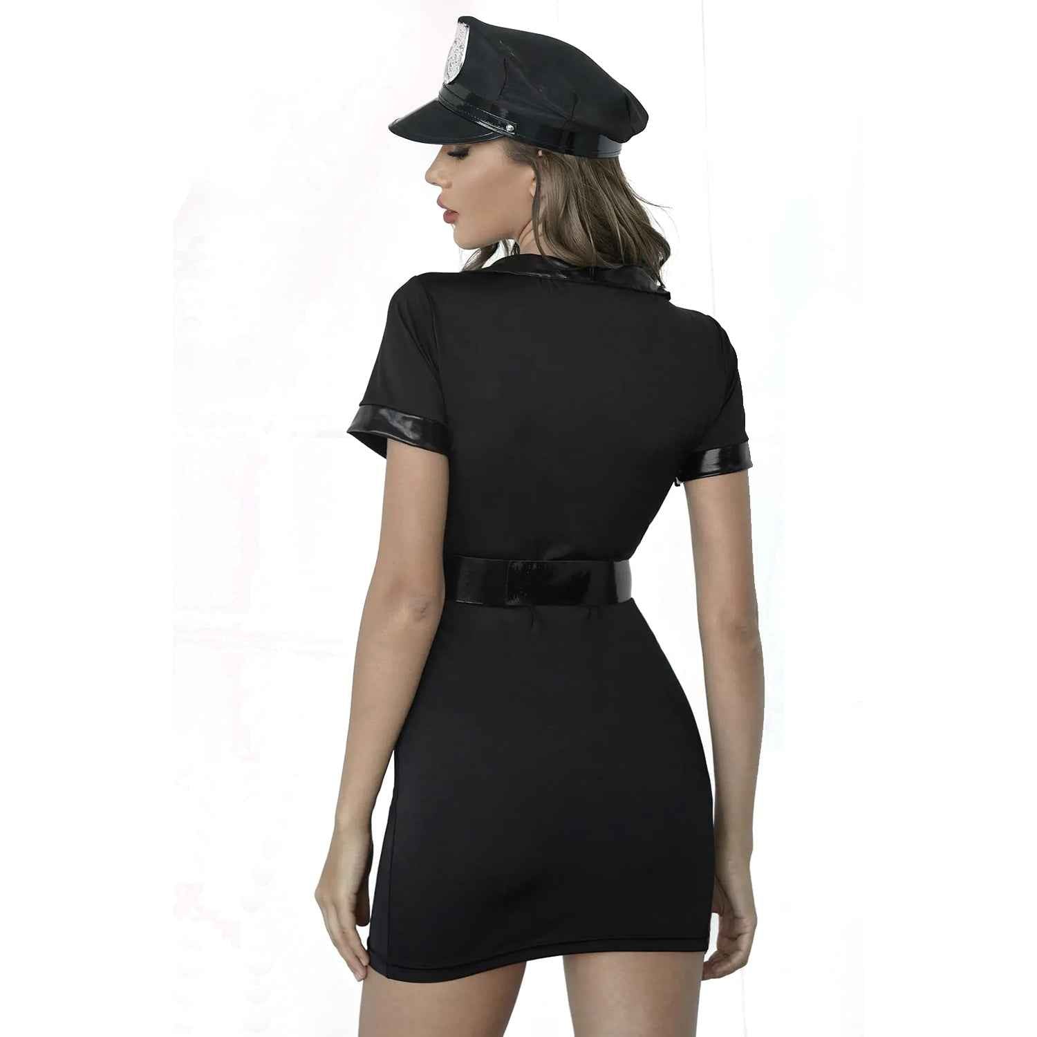 Female Police Cop Instructor Uniform Costume Halloween Carnival Party