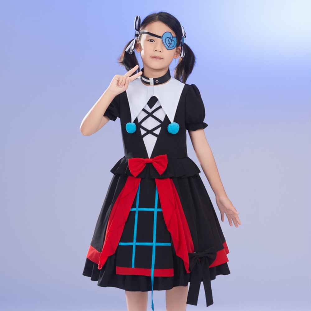 Game Eggy Party Stella Mute Girl Cosplay Costume Set