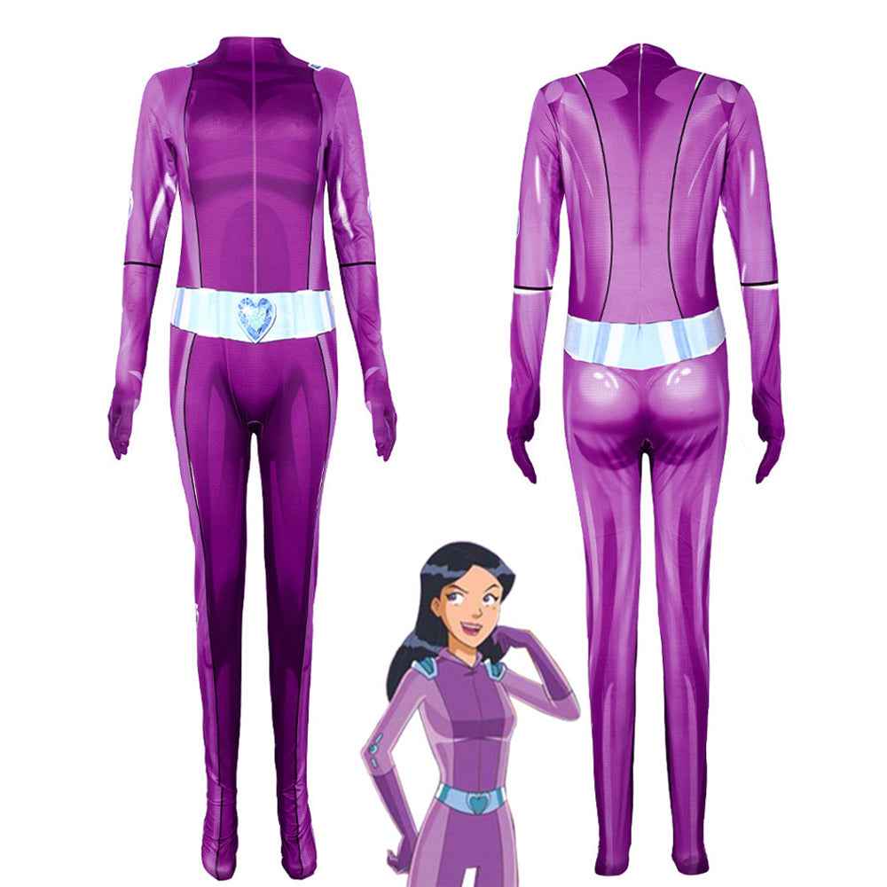 Totally Spieses Clover Ewing Samantha Simpson Alexandra Bodysuit Costume