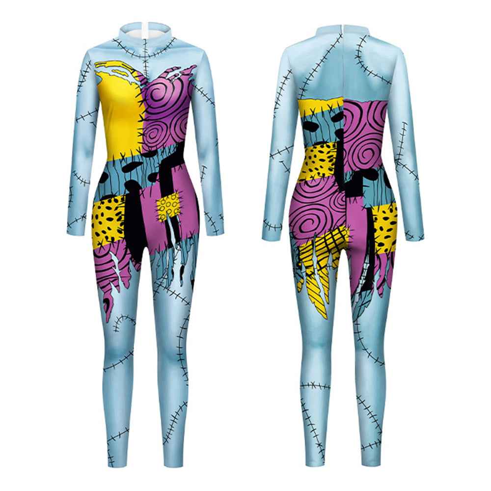 Halloween costume Christmas Nightmare cosplay Sally Jumpsuit dress