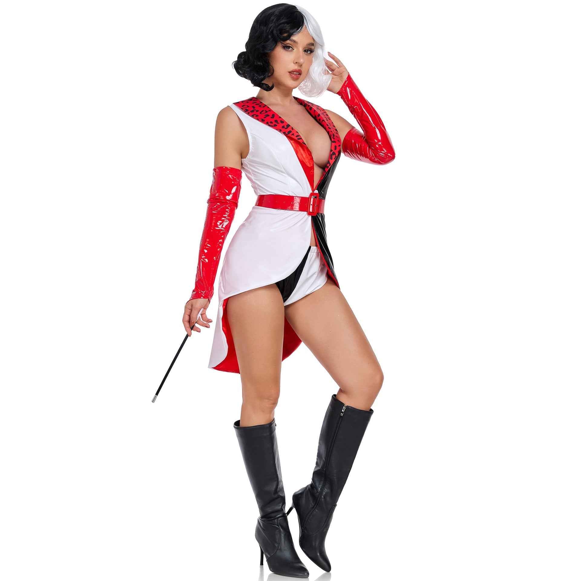 One Hundred and One Dalmatians Cruella De Vil Costume Dress Halloween