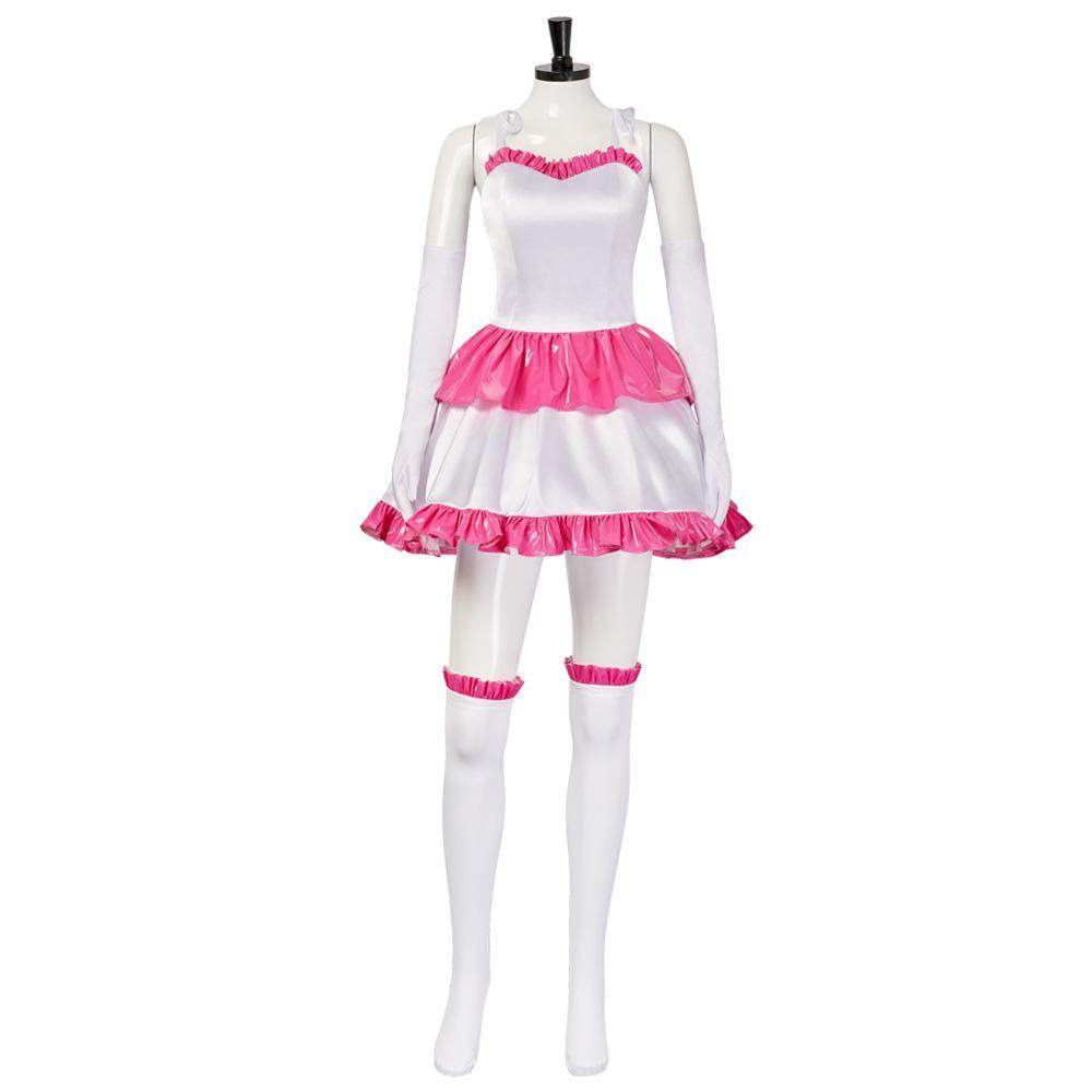 70s Perfect Blue Mima Kirigoe Cosplay Costume Red and Pink Dresses for Women - zzcosplay