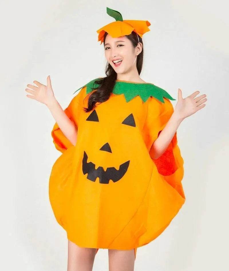 Adult Women Men Pumpkin Halloween Costume Party Wear - zzcosplay