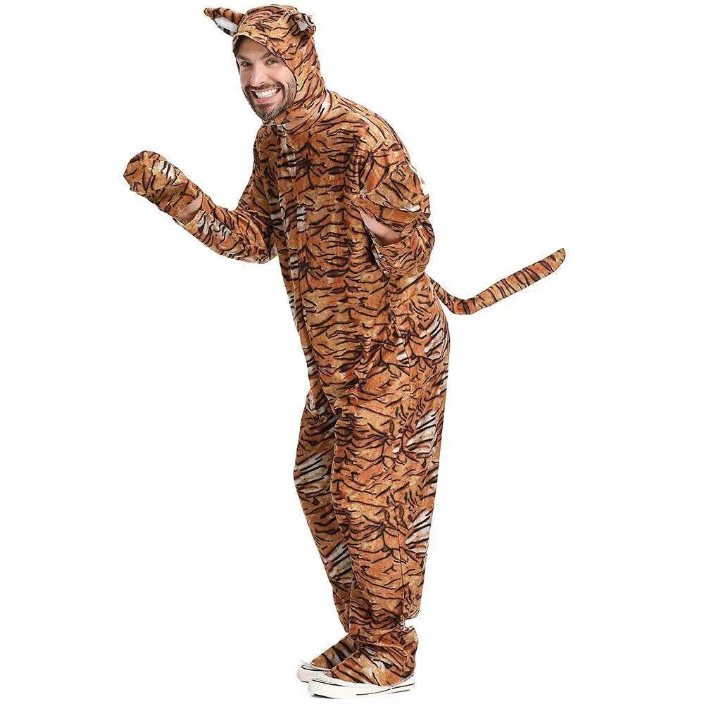 Animal Tiger Adult Jumpsuit Cosplay Costume Outfits Carnival Suit - zzcosplay