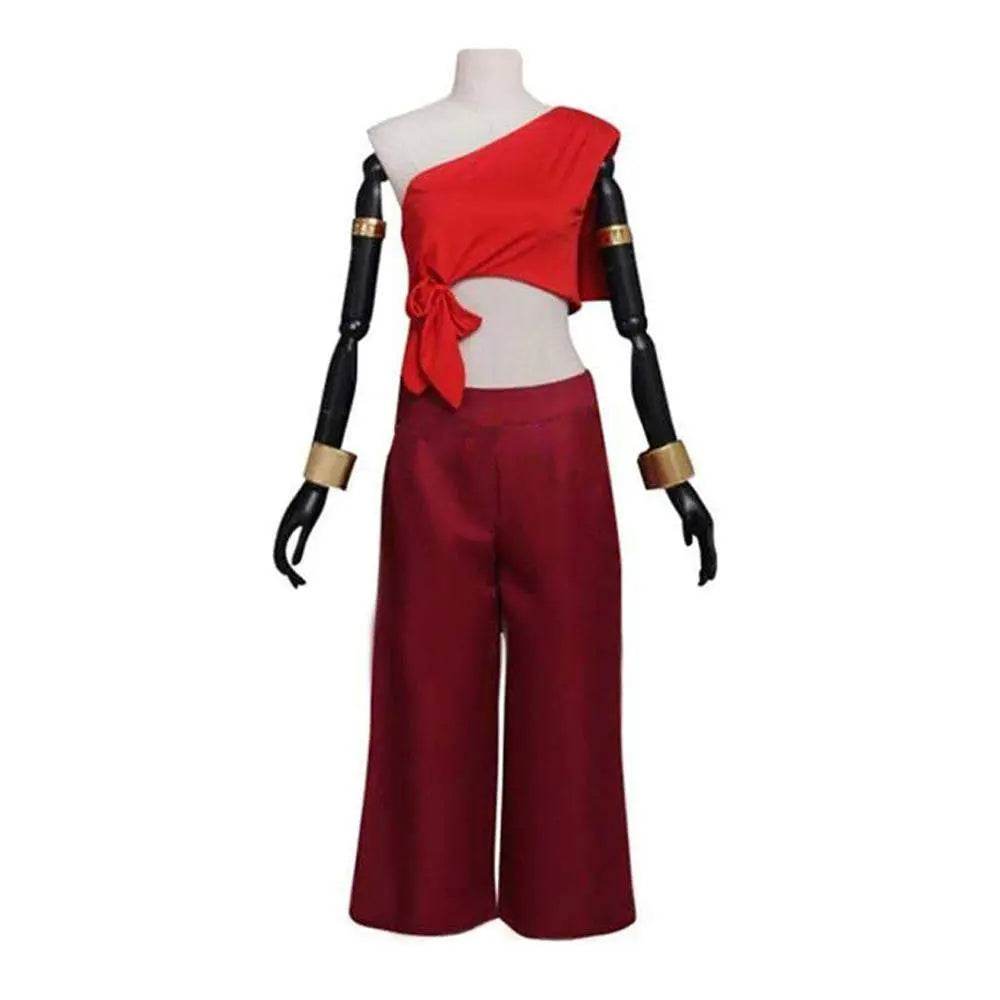 Anime Avatar The Last Airbender Katara Fire Nation Cosplay Costume Halloween Party Outfits Dress For Women - zzcosplay