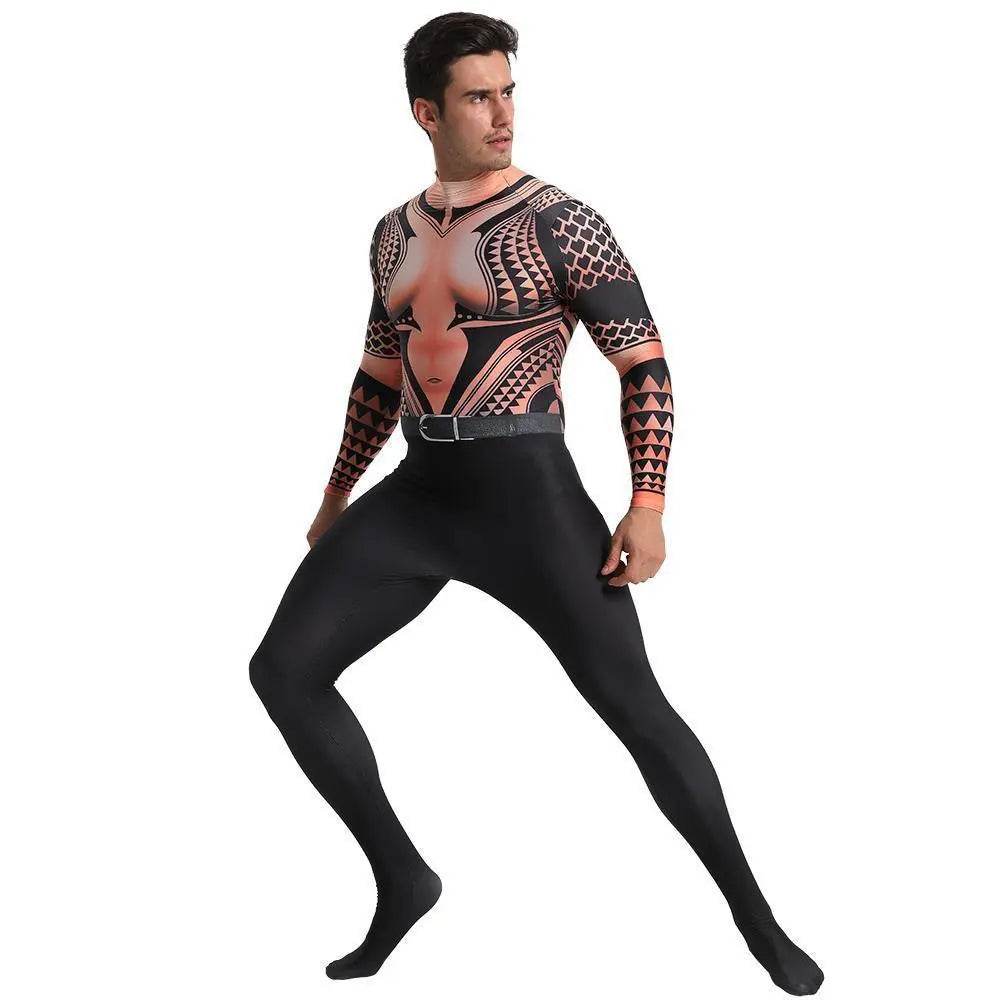 Aquaman Arthur Halloween Fancy Family Cosplay Costume Zentai Jumpsuit - zzcosplay