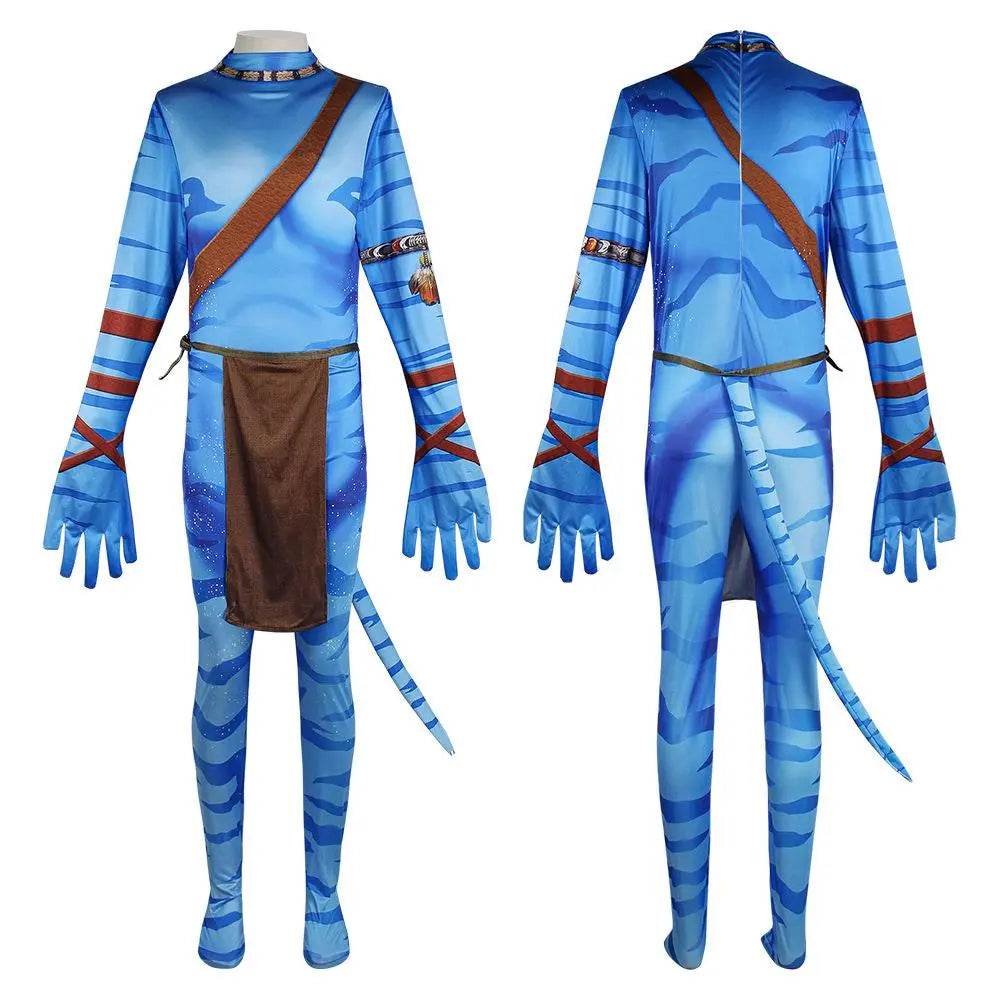 Avatar: The Way of Water Cosplay Costume adult zentai costume Sets and Mask Up For kids - zzcosplay