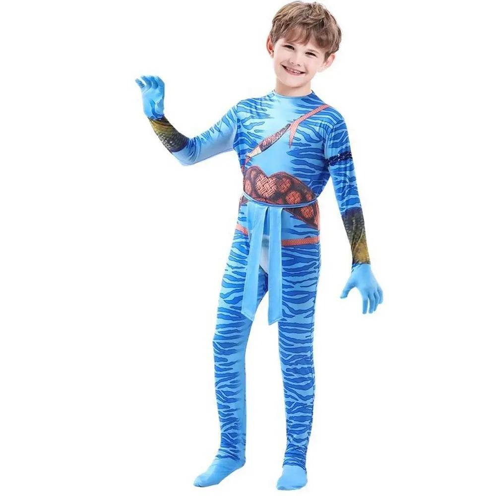 Avatar: The Way of Water Cosplay Costume kids zentai costume jumpsuit - zzcosplay