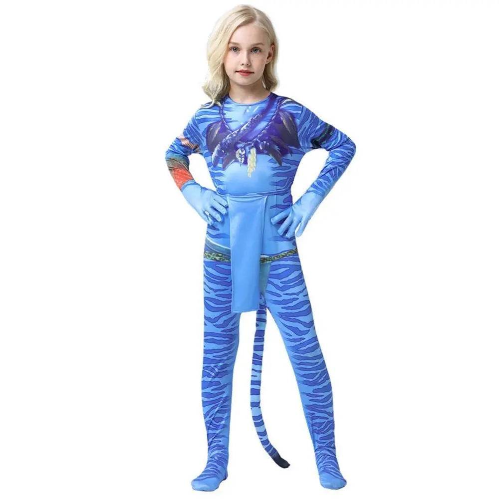 Avatar: The Way of Water Cosplay Costume kids zentai costume jumpsuit - zzcosplay