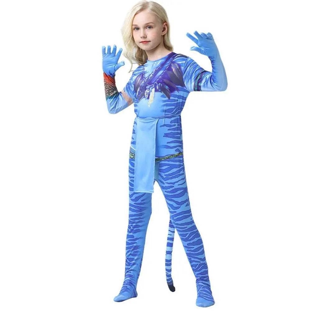 Avatar: The Way of Water Cosplay Costume kids zentai costume jumpsuit - zzcosplay