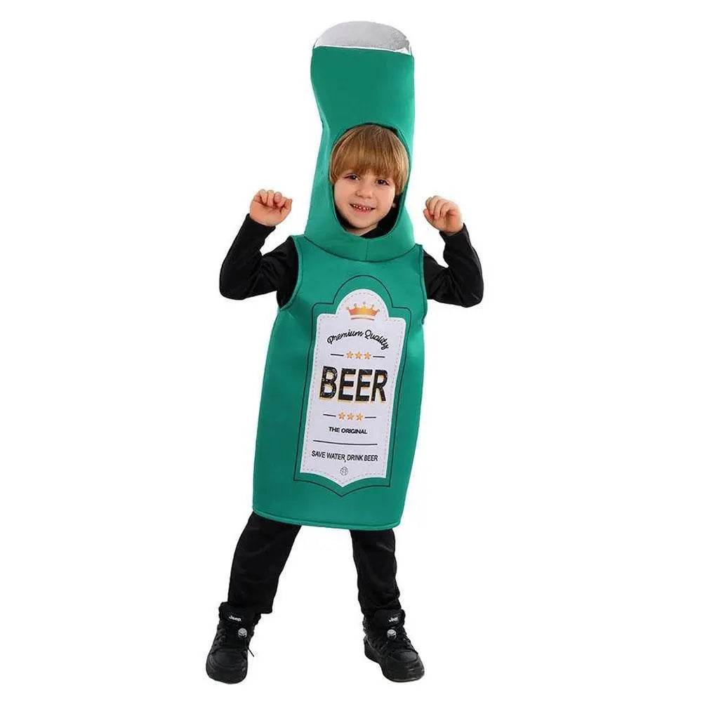 Beer Wine red Bottle Cosplay Costume Children's Day and School Festival Performance Outfit - zzcosplay
