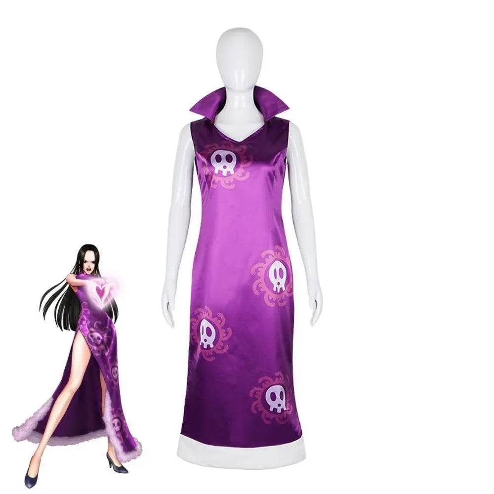 Boa Hancock Cosplay Costume One Piece Anime Outfits Halloween Carnival Dresses for Women - zzcosplay