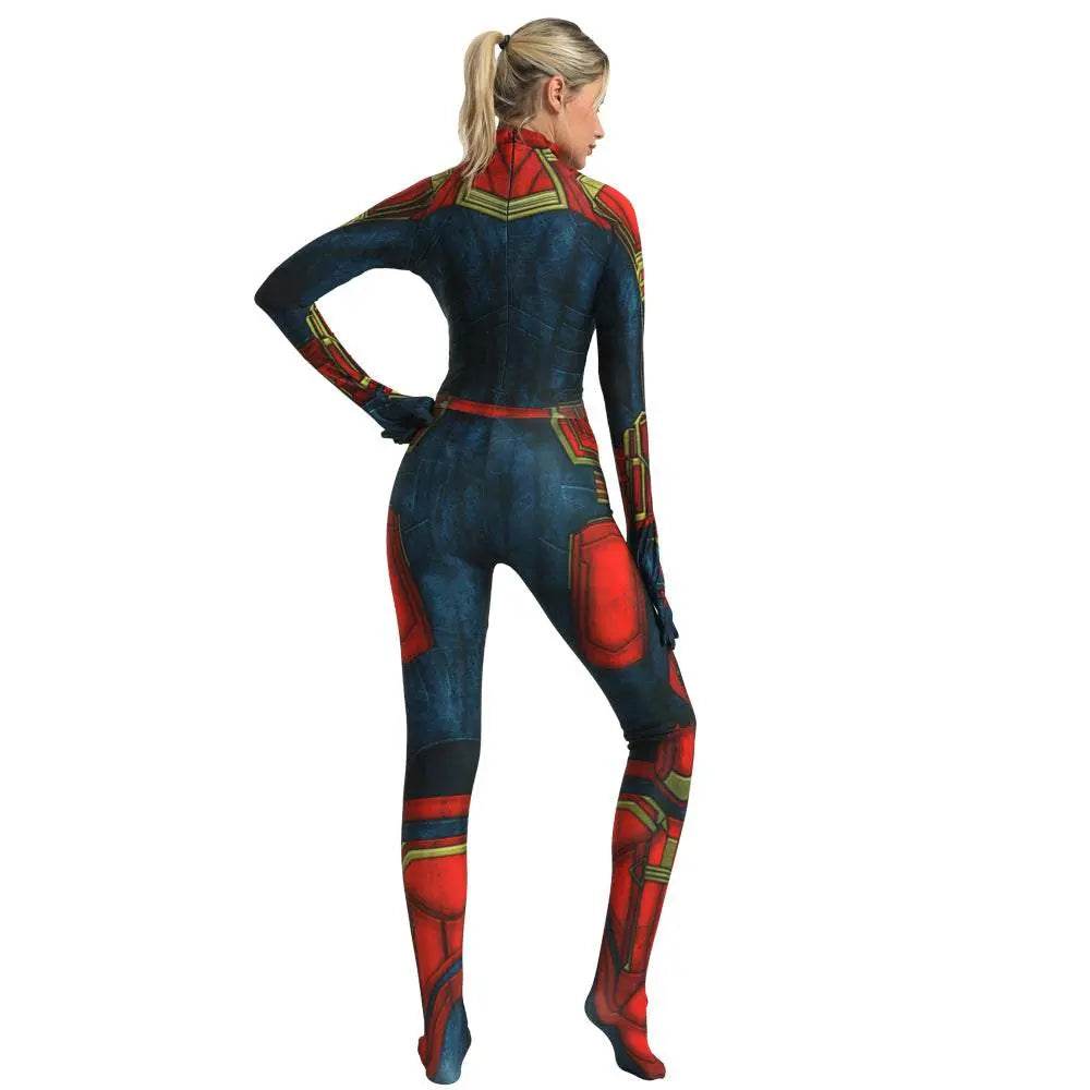 Captain Zentai Bodysuit Halloween Cosplay Costume - zzcosplay