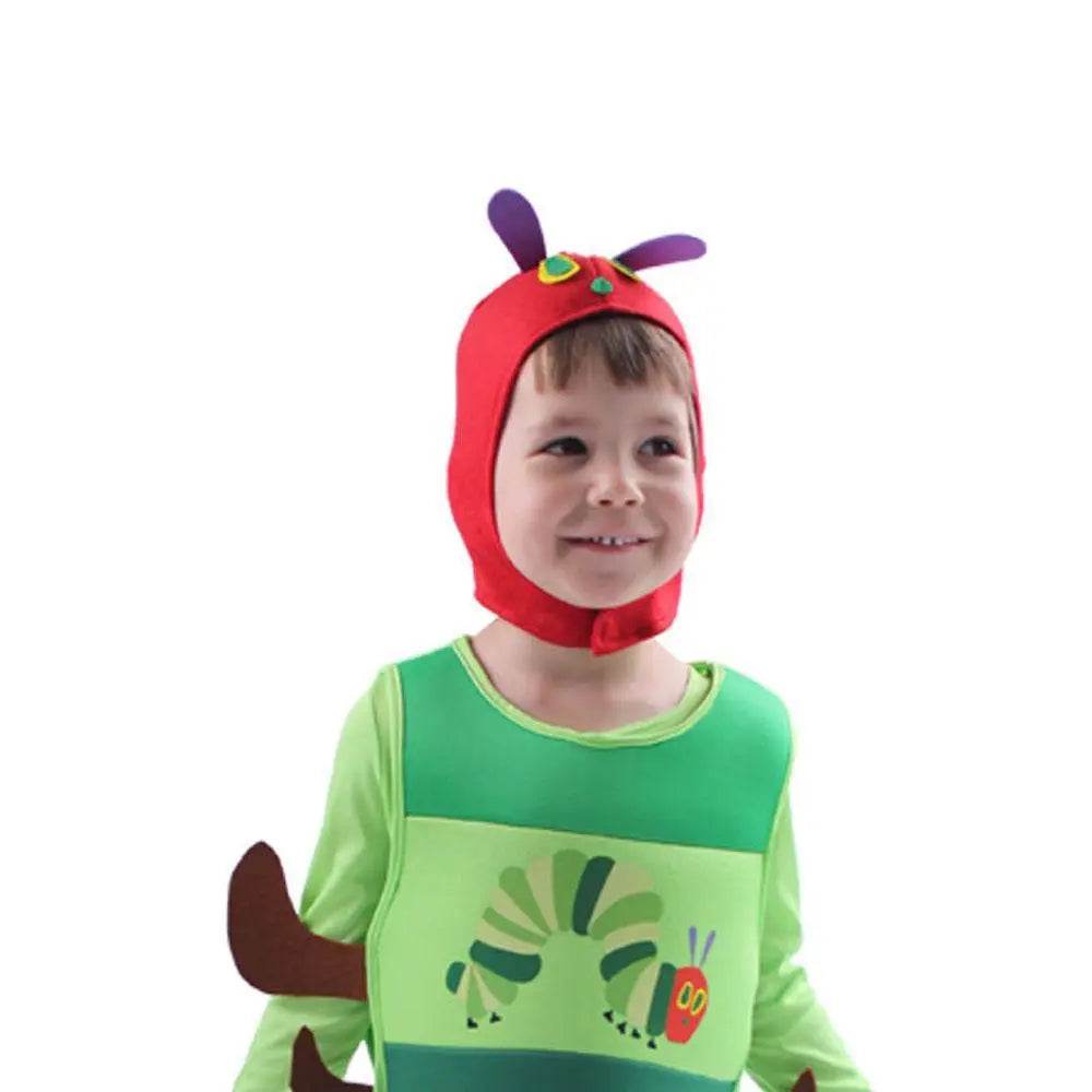 Caterpillar Cosplay Costume Boys Girls Halloween Jumpsuit Book Week Dress Up for Kids - zzcosplay