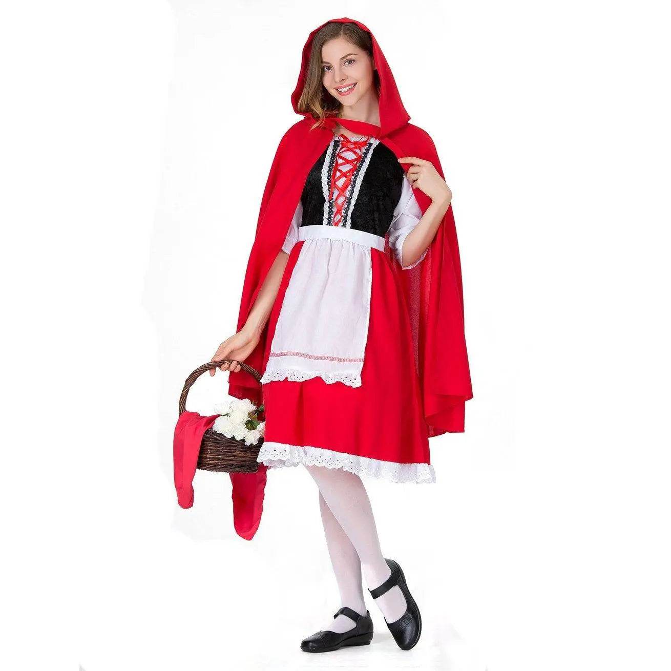 Children's Day Halloween kindergarten Little Red Riding Hood show costume family performance - zzcosplay