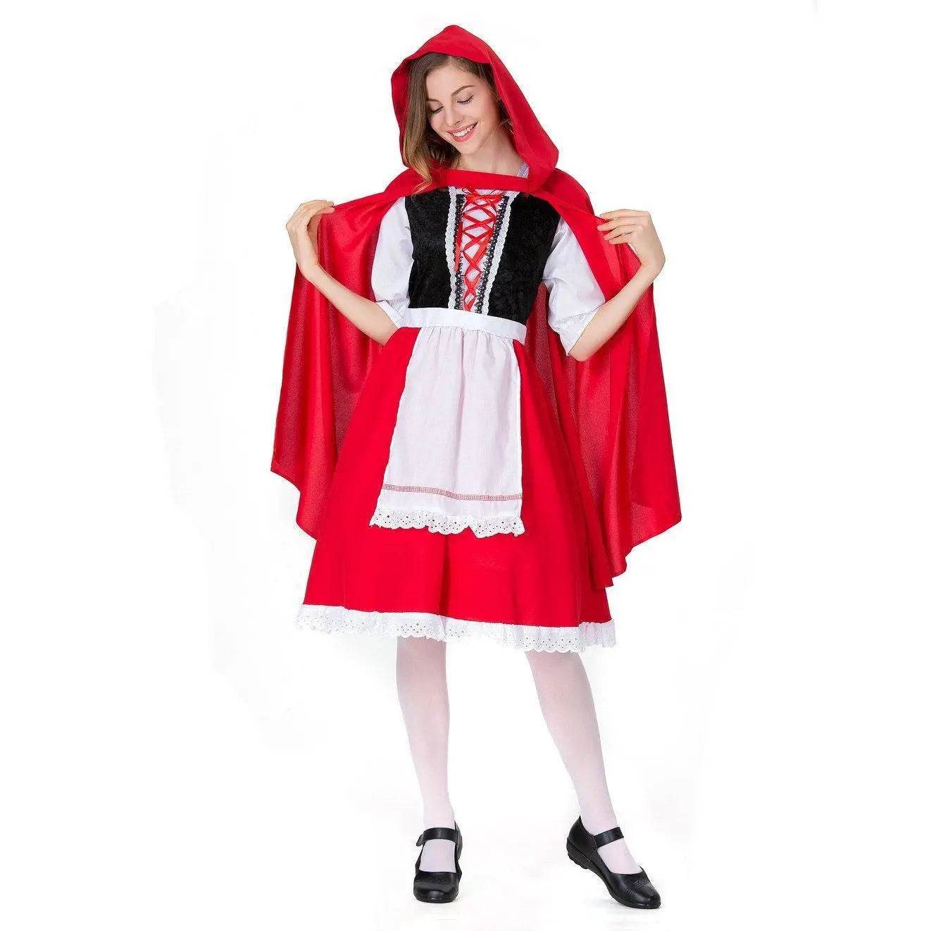 Children's Day Halloween kindergarten Little Red Riding Hood show costume family performance - zzcosplay